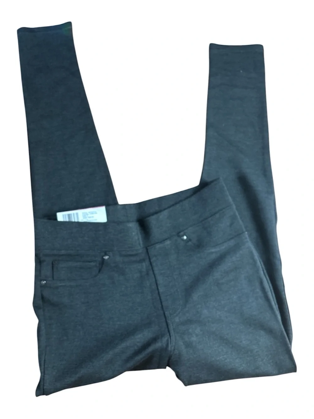 Seven7 Black High-Waist Ponte Charcol Gray Leggings NWT Size S